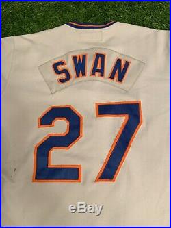 Craig Swan New York Mets Game Used Worn Jersey 1980 Excellent Use