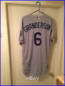 Curtis Granderson Dodgers Jersey Postseason Game Issue / Used MLB Cert