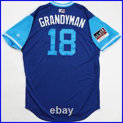Curtis Granderson Game Used Grandyman Players Weekend Mlb Jersey Yankees Mets