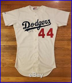 DARRYL STRAWBERRY 1991 Los Angeles Dodgers Game Used Game Worn Home Jersey