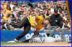 DAVID FREESE SIZE 50 #23 2017 Pittsburgh Pirates GAME USED jersey alt GOLD MLB