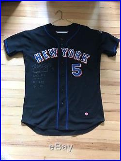 DAVID WRIGHT ROOKIE GAME USED JERSEY & PANTS With COA PHOTOS METS FINAL LAST GAME