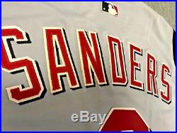 DEION SANDERS 2001 Game Used Cincinnati Reds JERSEY COA HOF Last MLB Jersey