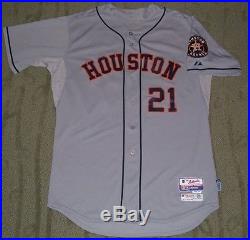 Dexter Fowler Houston Astros Game Used Worn 2014 Jersey (rockies Chicago Cubs)