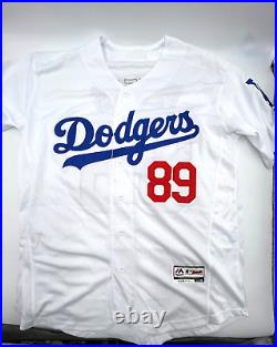 DJ Peters L. A. Dodgers Autographed Jersey (SPRING TRAINING) GO DODGERS PSA DNA