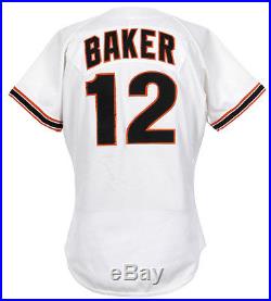 DUSTY BAKER Game Used San Francisco Giants JERSEY 1988 Reds Cubs Nationals COA
