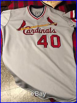 Dan Quisenberry Game used 1988 Set 2 St. Louis Cardinals Road Jersey