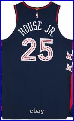 Danuel House Jr. Philadelphia 76ers Player-Issued #25 Navy City Item#13397801