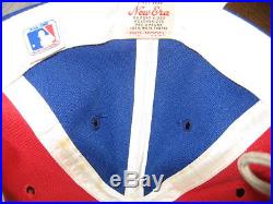 Dated 1975 Montreal Expos game worn Jersey, Pants, Hat Dennis Blair Olympic Logo