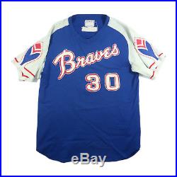 Dave Cheadle 1973 Atlanta Braves Game Used Worn Blue Home Jersey