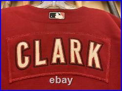 Dave Clark 2009 Houston Astros Game Used Red Home Jersey Texas Patch
