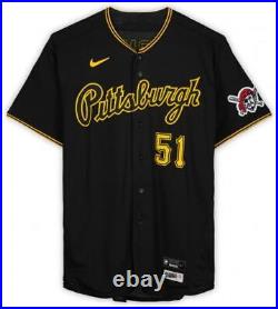 David Bednar Pittsburgh Pirates Player-Issued #51 Black Road Jersey