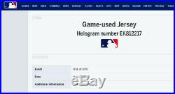 David Ortiz Game Used 2013 Red Sox Jersey-boston Strong-photo Matched-unwashed