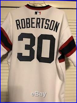 David Robertson 2015 Game Used Worn Chicago White Sox 1983 Style Jersey