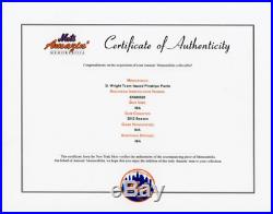 David Wright MLB Holo Amazin' Mets Game Used Jersey Home Run 2012 New York Mets