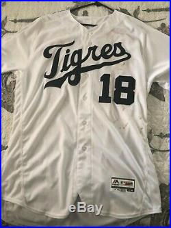 Dawel Lugo Game Used Tigers Jersey MLB Authenticated