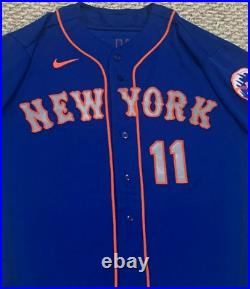 DeFRANCESCO size 46 2020 New York Mets game jersey issued road blue SEAVER MLB