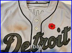 Detroit Tigers Andrew Romine Game Used Jersey & Hat Autograph Memorial Day