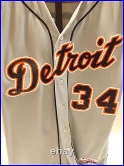Detroit Tigers james mccann signed game used tigers jersey