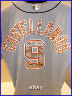 Detroit Tigers slugger Nick Castellanos game used/worn memorial day jersey