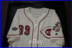 Devin Mesoraco 2016 Cincinnati Reds Game Issued Home Jersey MLB AUTHENTICATED