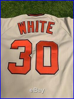 Devon White Los Angeles Angels Game Used Worn Jersey 1989 Excellent Use
