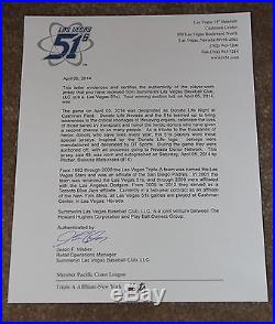 Dice-K Daisuke Matsuzaka Game Worn Autographed Signed Jersey Las Vegas 51's METS