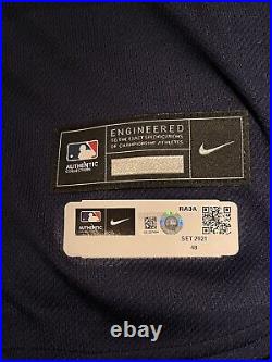 Diego Castillo Game Worn MLB Official Team-Issued Tampa Bay Rays Jersey