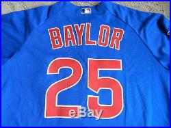 Don Baylor 2000 Chicago Cubs game used jersey