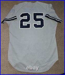 Don Baylor New York Yankees 1983 Game Worn Used Jersey