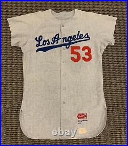 Don Drysdale Los Angeles Dodgers Game Used Worn Jersey 1966 SGC LOA Excellent/VG