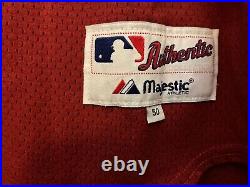 Doug Brocail 2001 Houston Astros Team Issued Red Mesh BP Jersey Size 50