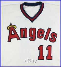 Doug Decinces 1984 California Angels Game White Home Jersey