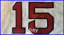 Dustin Pedrioa Game Used Jersey Auto Inscription