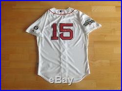 Dustin Pedroia Game Issued Used Worn Boston Red Sox Jersey 2012 Autograph Auto