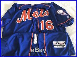 Dwight Gooden size 48 #16 2016 New York Mets game Issue jersey Home Alt MLB