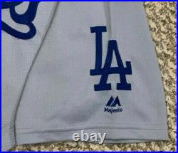 EBEL size 44 #12 2019 LOS ANGELES DODGERS home game used jersey NEWK POST MLB
