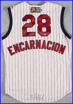 EDWIN ENCARNACION 2009 Game Used CIVIL RIGHTS JERSEY Cincinnati Reds MLB COA