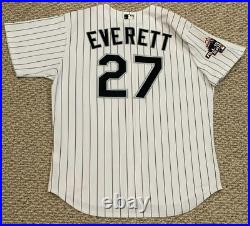 EVERETT size 50 #27 2003 Chicago White Sox Game Used jersey home white set 2