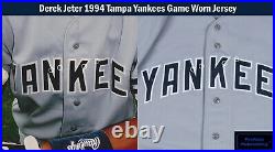 Earliest Derek Jeter Game Used Photo Matched Signed New York Yankees Jersey JSA