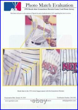 Earliest Derek Jeter Game Used Yankees Jersey Photo Matched To Two Rookie Cards