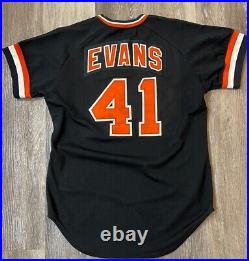 Early 80's Darrell Evans Game Used San Francisco Giants Alternate Jersey Black