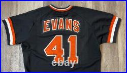 Early 80's Darrell Evans Game Used San Francisco Giants Alternate Jersey Black