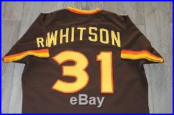 Ed Whitson 1984 Padres Brown Game Used / Worn Jersey