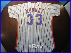 Eddie Murray New York Mets Game Used Jersey Autographed HOF Cooperstown Signed