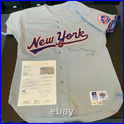 Eddie Murray Signed 1993 New York Mets Game Used Jersey With JSA COA