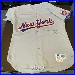 Eddie Murray Signed 1993 New York Mets Game Used Jersey With JSA COA