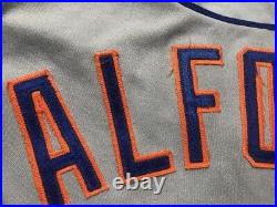 Edgar Alfonzo New York Mets 1996 Signed Game Issued Used Jersey