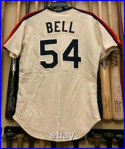 Eric Bell 1993 Goodman & Sons Houston Astros Game Used Rainbow Shoulder Jersey