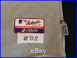 Evan Gattis 2013 Atlanta Braves game used jersey Rookie jersey MLB authenticated
